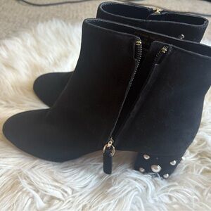 Kate Spade Black Ankle Boots with Embellished Heels women’s they are new !